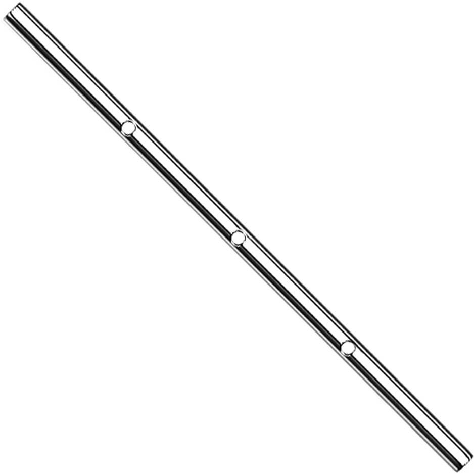 Titanium barbell pin with 3 holes Internally Threaded