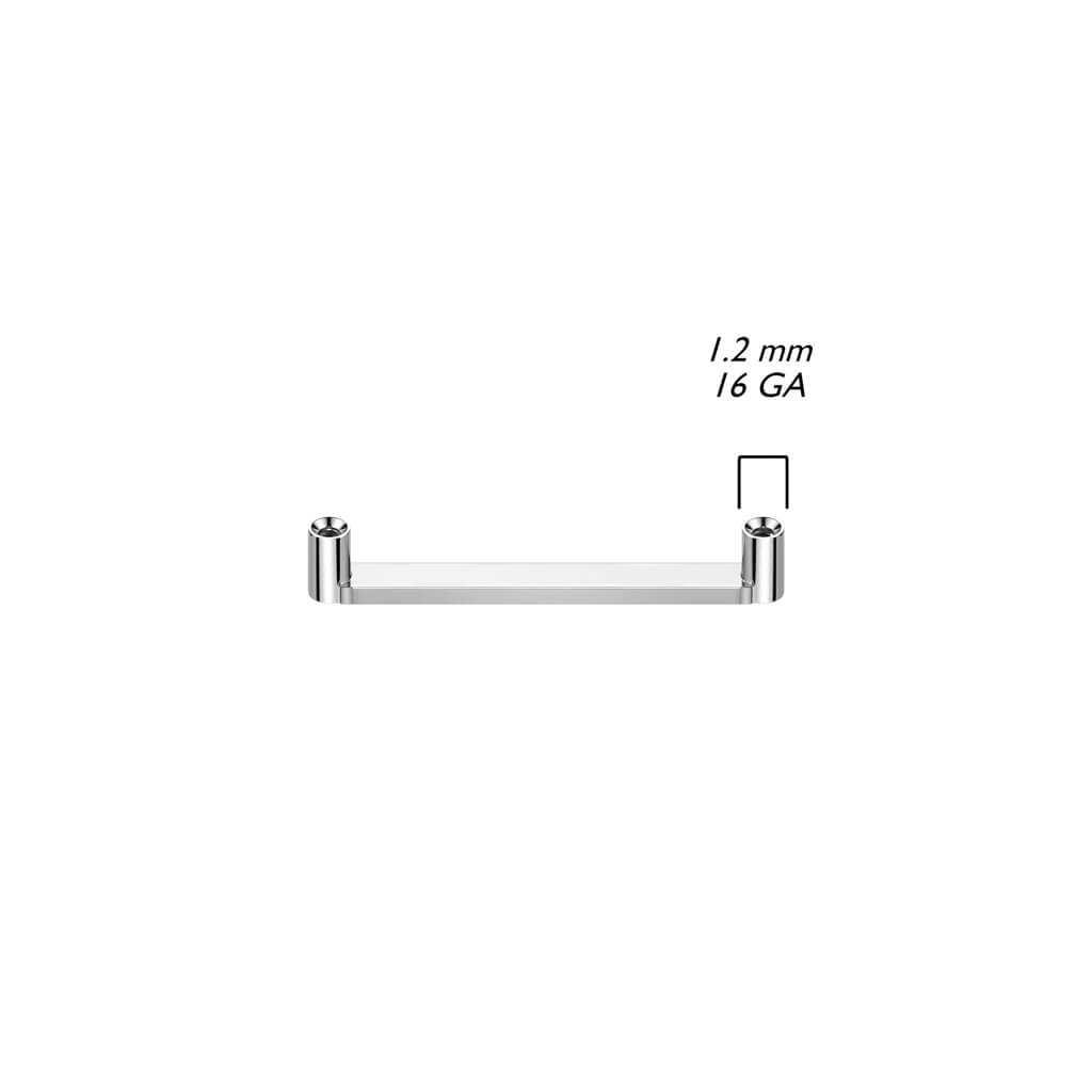 Titanio Base impianto piatta 2 mm Filettatura Interna