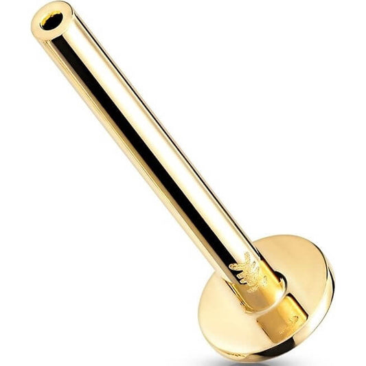 14 Karat Gold Base Flat Back Push-In