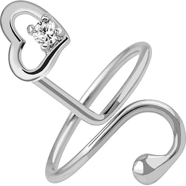 Heart Adjustable Zirconia Silver