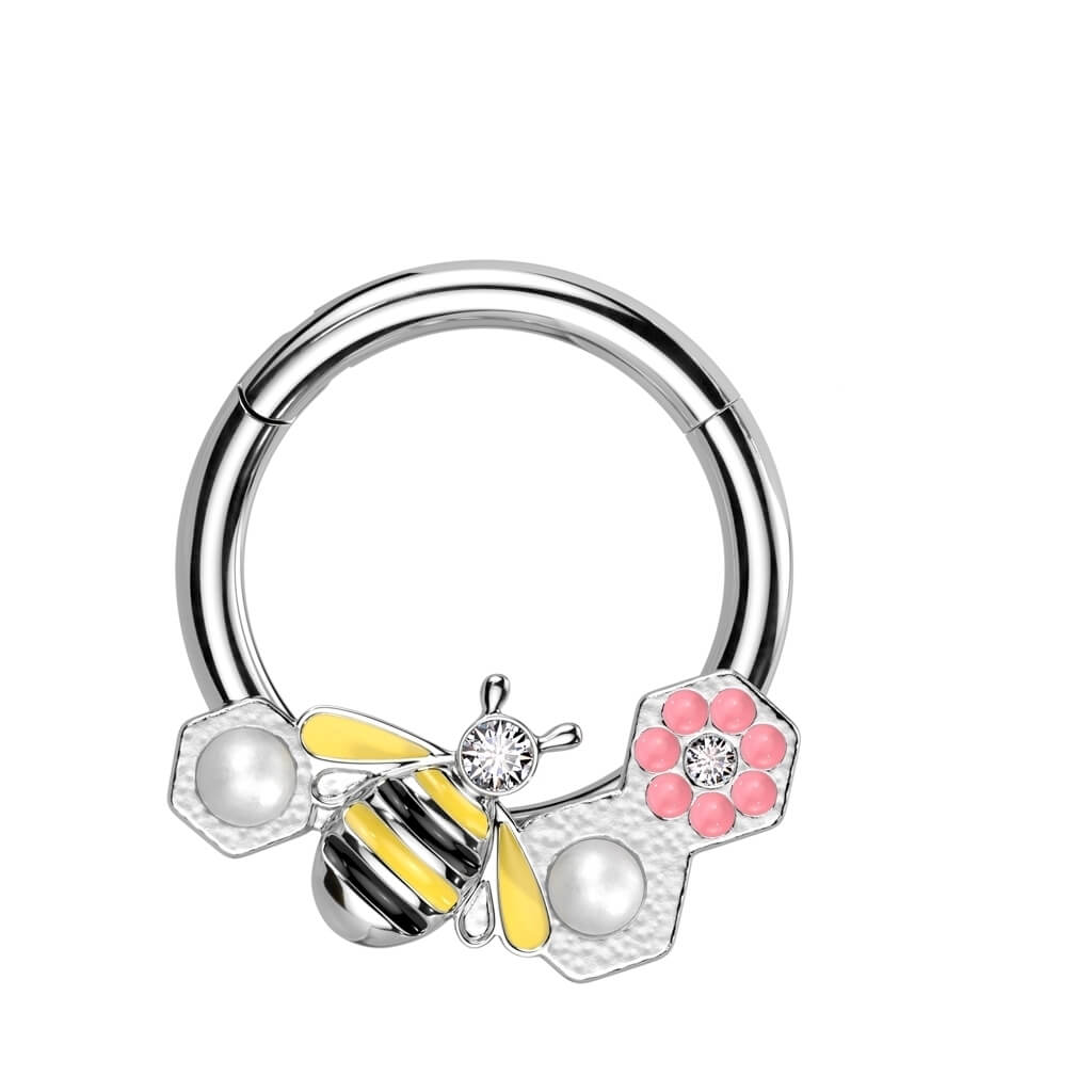 Anneau Abeille Zircone Cliqueur