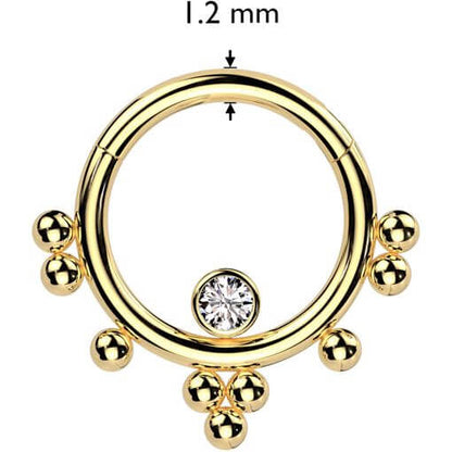 Ring cluster balls zirconia Clicker