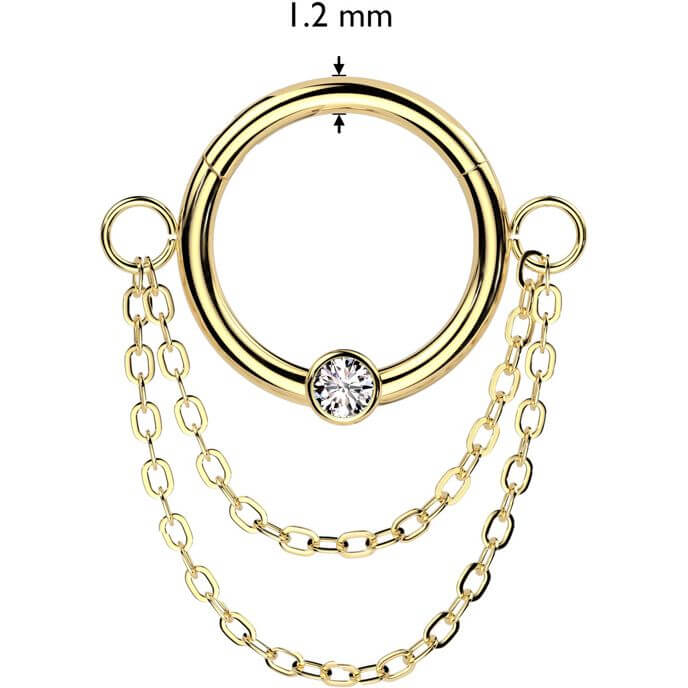 Ring chains zirconia Clicker