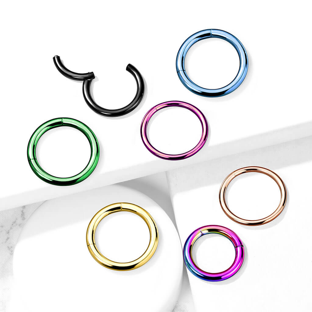 Anello Piercing Anodizzato Clicker