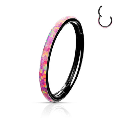 Anello Piercing Opale Clicker