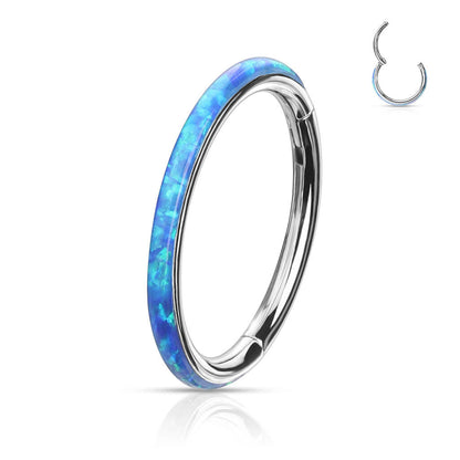 Anello Piercing Opale Clicker