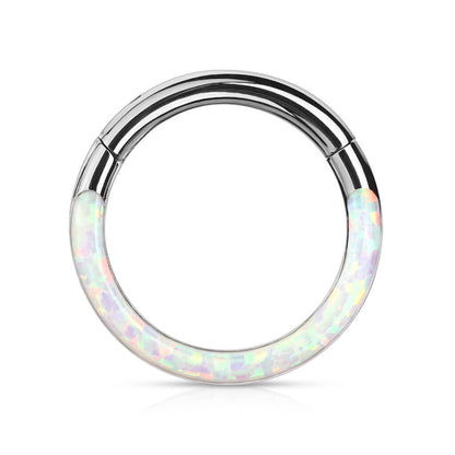 Anello Piercing Opale Clicker