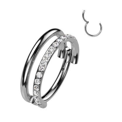 Titanium Ring Zirconia Clicker