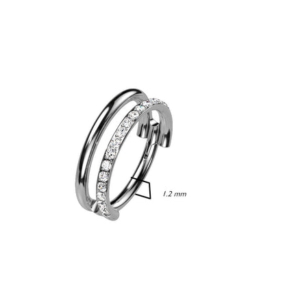 Titanium Ring Zirconia Clicker