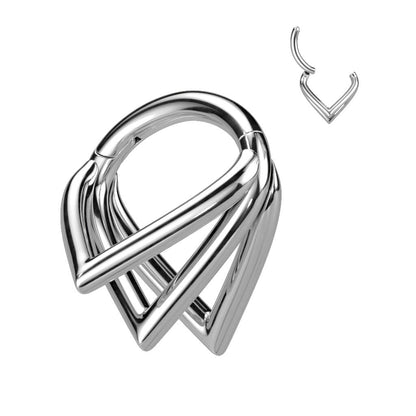 Titanium Ring Chevron Clicker