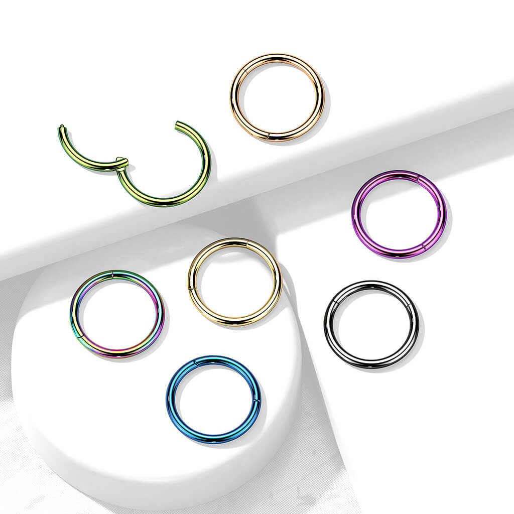 Titanio Anello Piercing Combinazione di colori Clicker