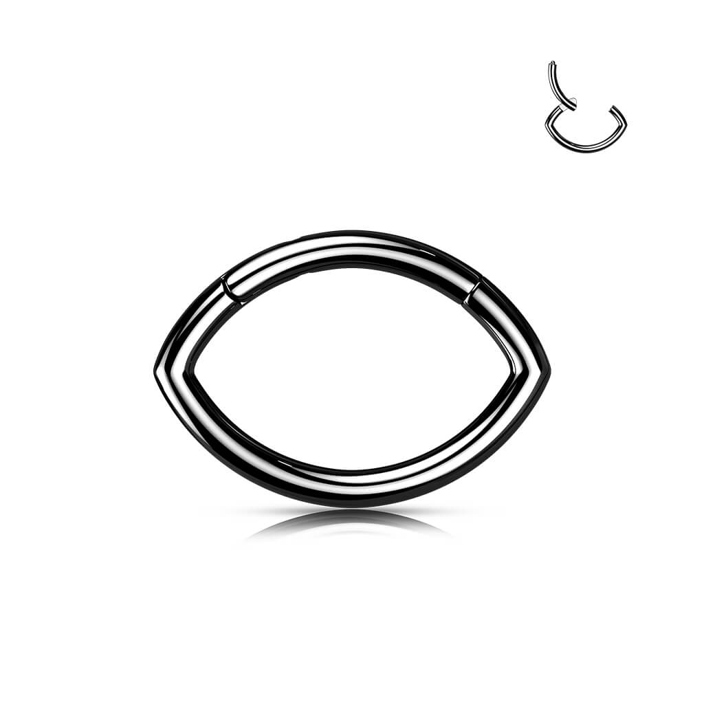 Titanium Ring Oval Clicker