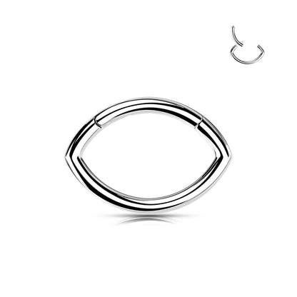 Titanium Ring Oval Clicker