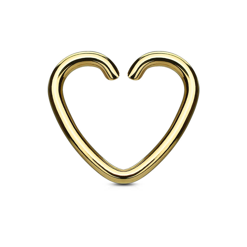 Anello Piercing  Cuore  Pieghevole