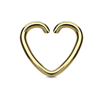 Anello Piercing  Cuore  Pieghevole