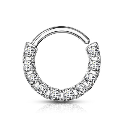 Silber 925 Ring Zirkonia Biegbar