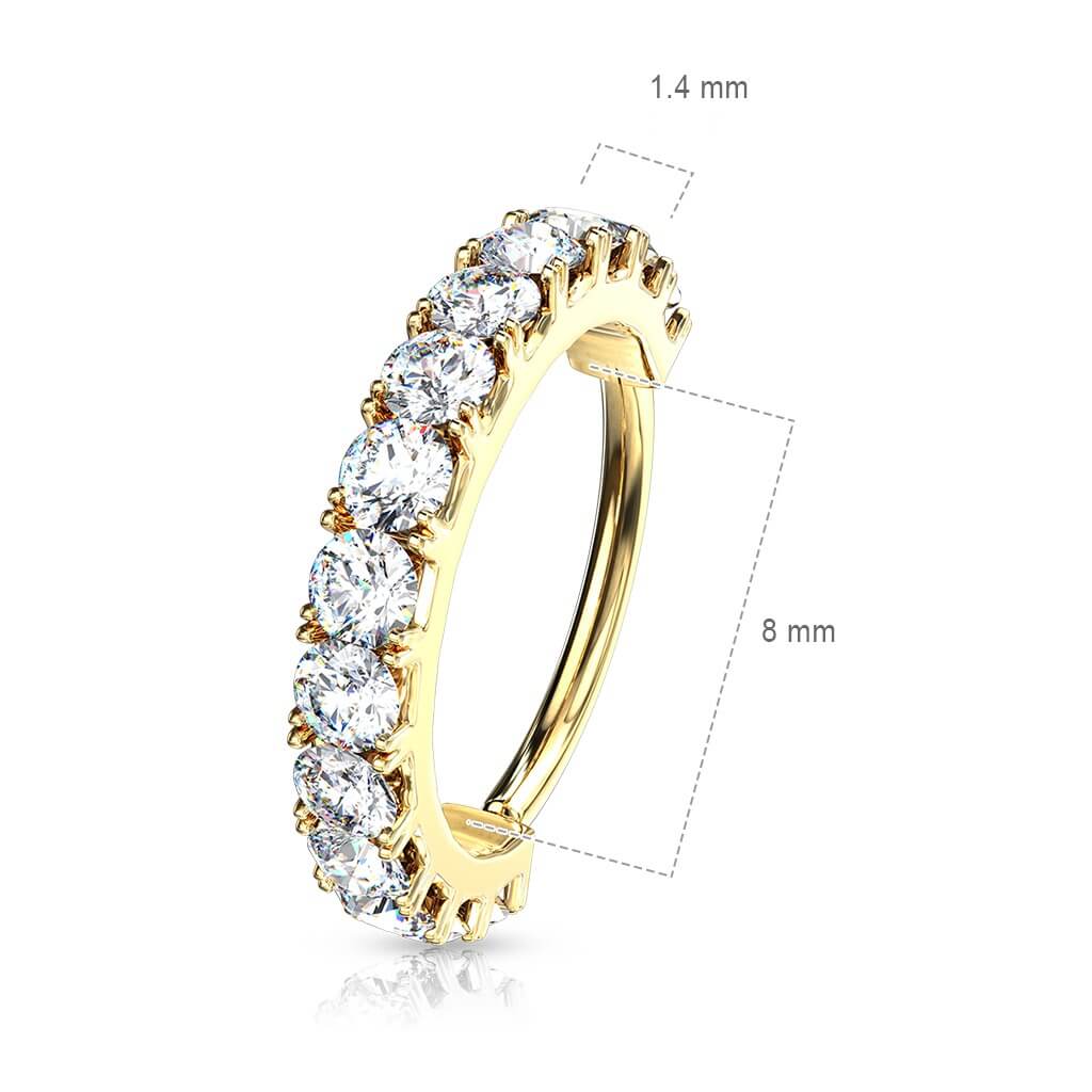 Anillo Circonita Flexible