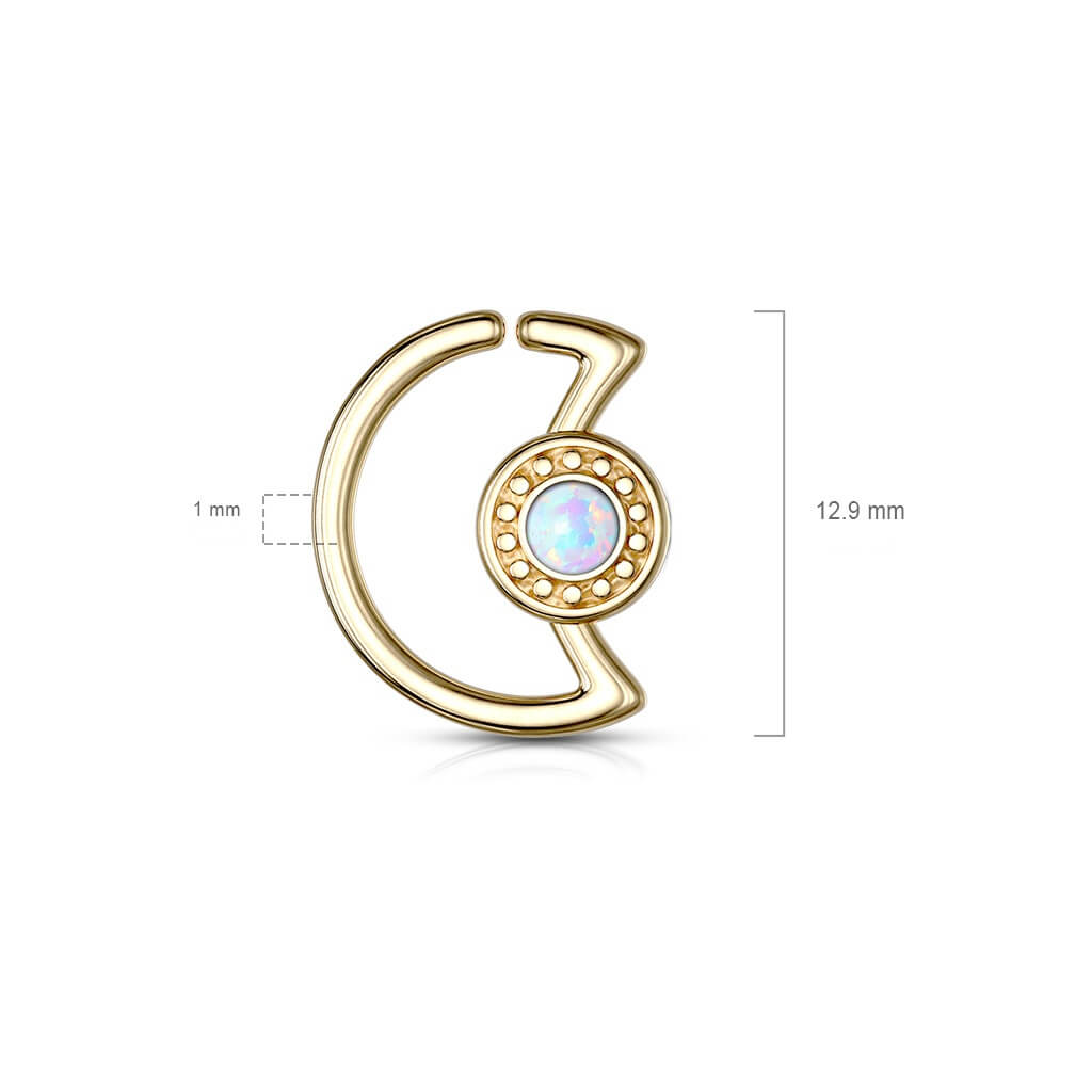 Ring Mond Opal Biegbar