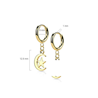 Star Moon dangle Clicker