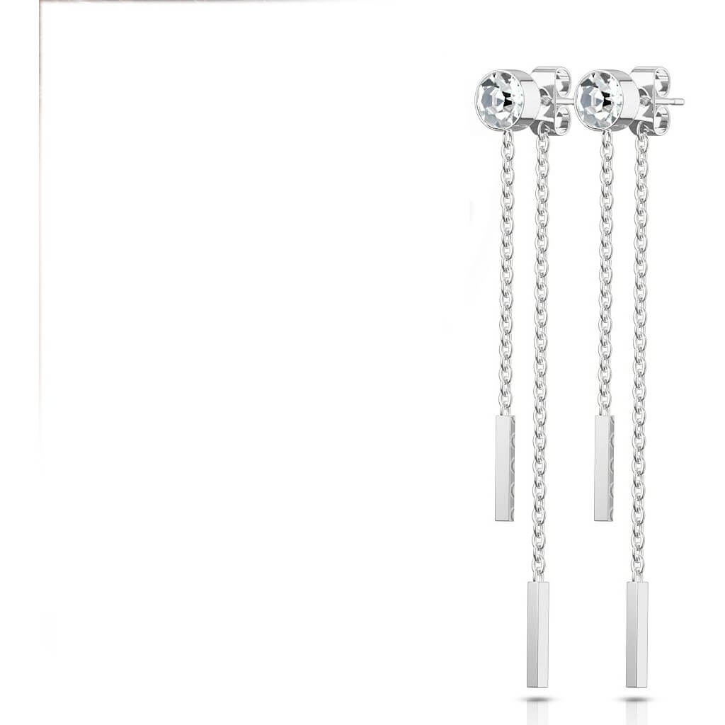 Zirconia Round Chain dangle