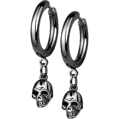 Skull Black dangle Clicker