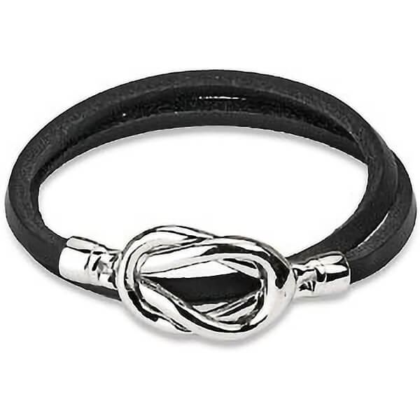 Bracelet Noir Fermoire Nœud