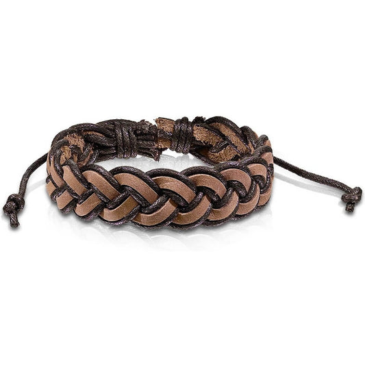 Bracelet Tressé Noir Marron