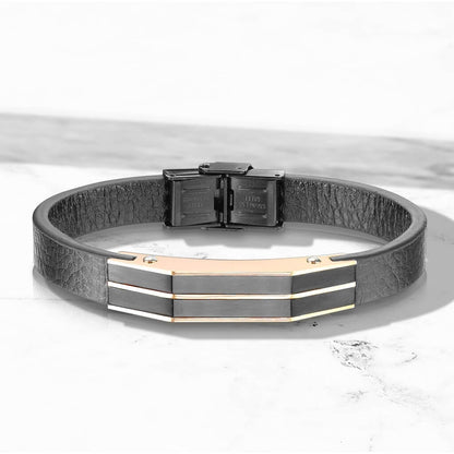 Bracelet Noir Or Rose Aimant