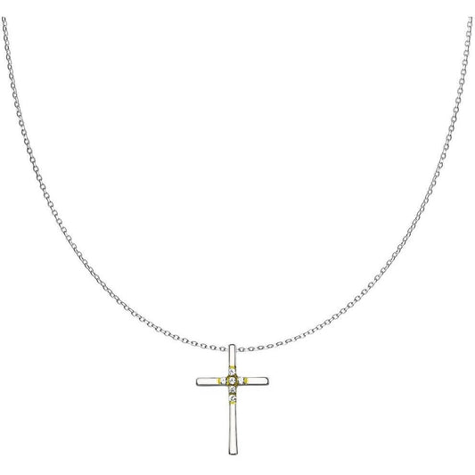 Collier Croix Zircone