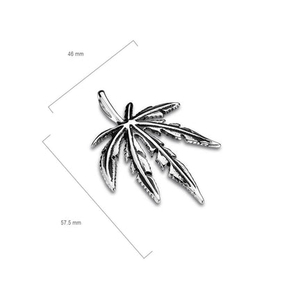 Hemp Leaf Silver