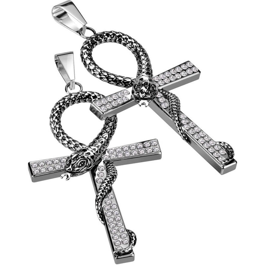 Cross Snake Silver