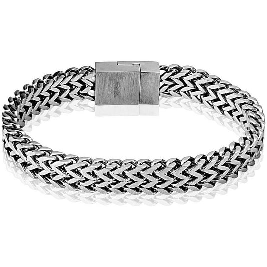 Bracelet Carré Chaîne Argent