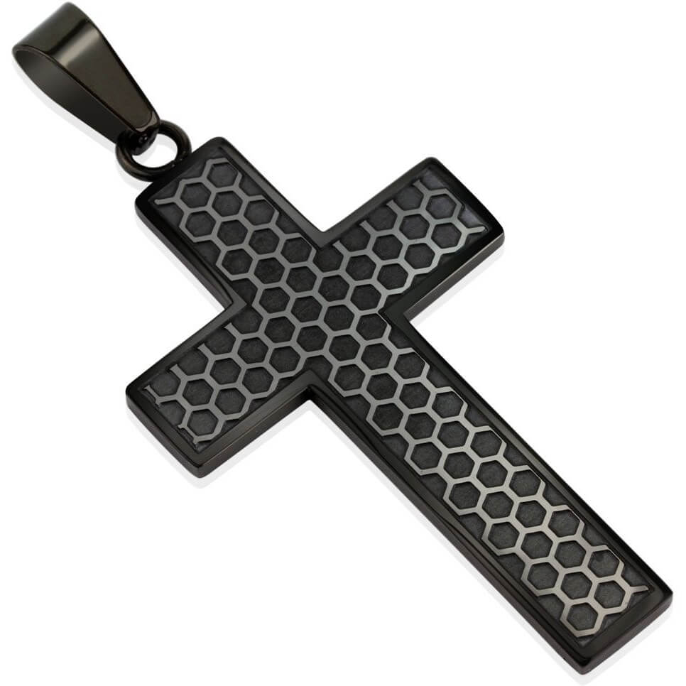 Cross Honeycomb Black