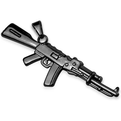 Collier Fusil AK 47 Or