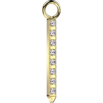 Titanium Attachment dangle bar zirconia