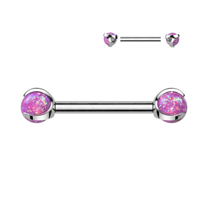 Titan Nippelpiercing Opal Innengewinde