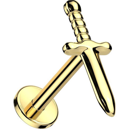 Titanium Labret dagger Internally Threaded