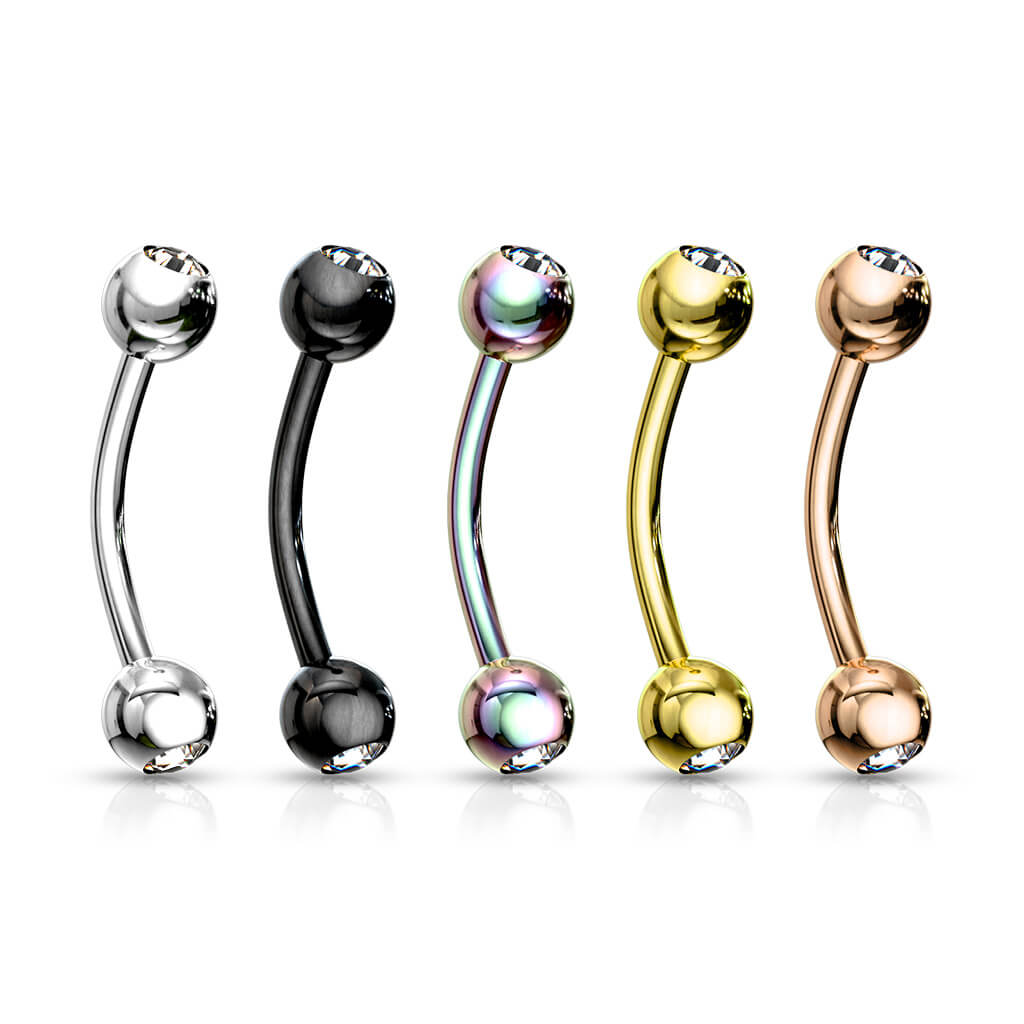 Eyebrow Piercing Ball Zirconia