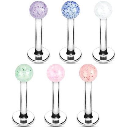 Labret Acryl Glitzer Kugel