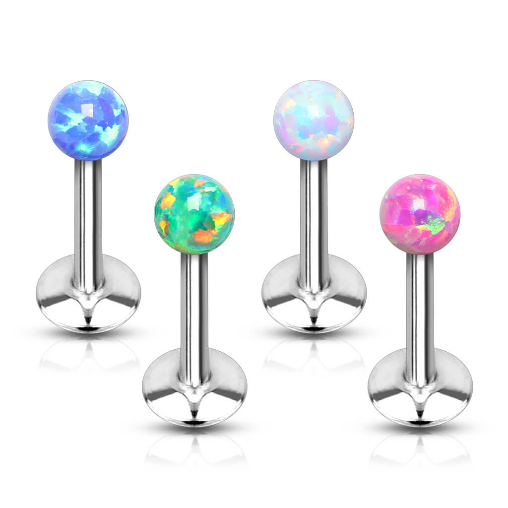 Labret Kugel Opal Innengewinde