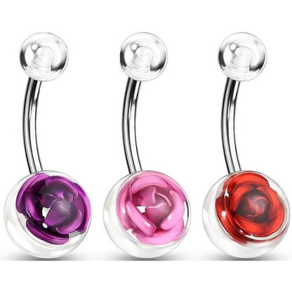 Piercing Ombelico Rosa