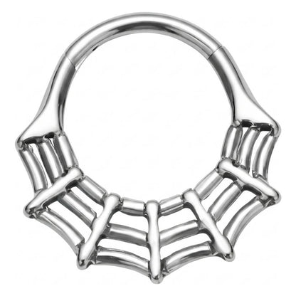 Titanium Ring Spider Web Clicker