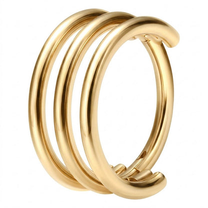 Titanium Ring Triple Band Clicker
