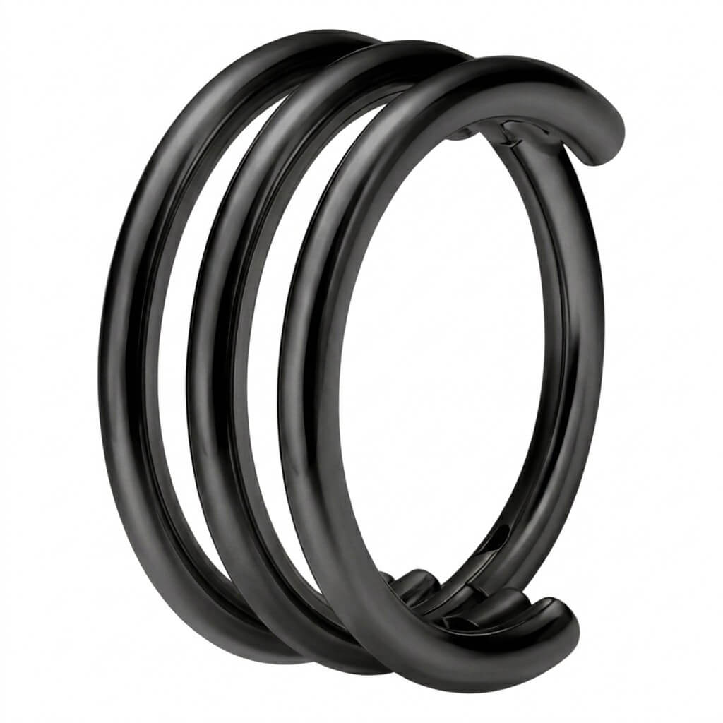Titanium Ring Triple Band Clicker