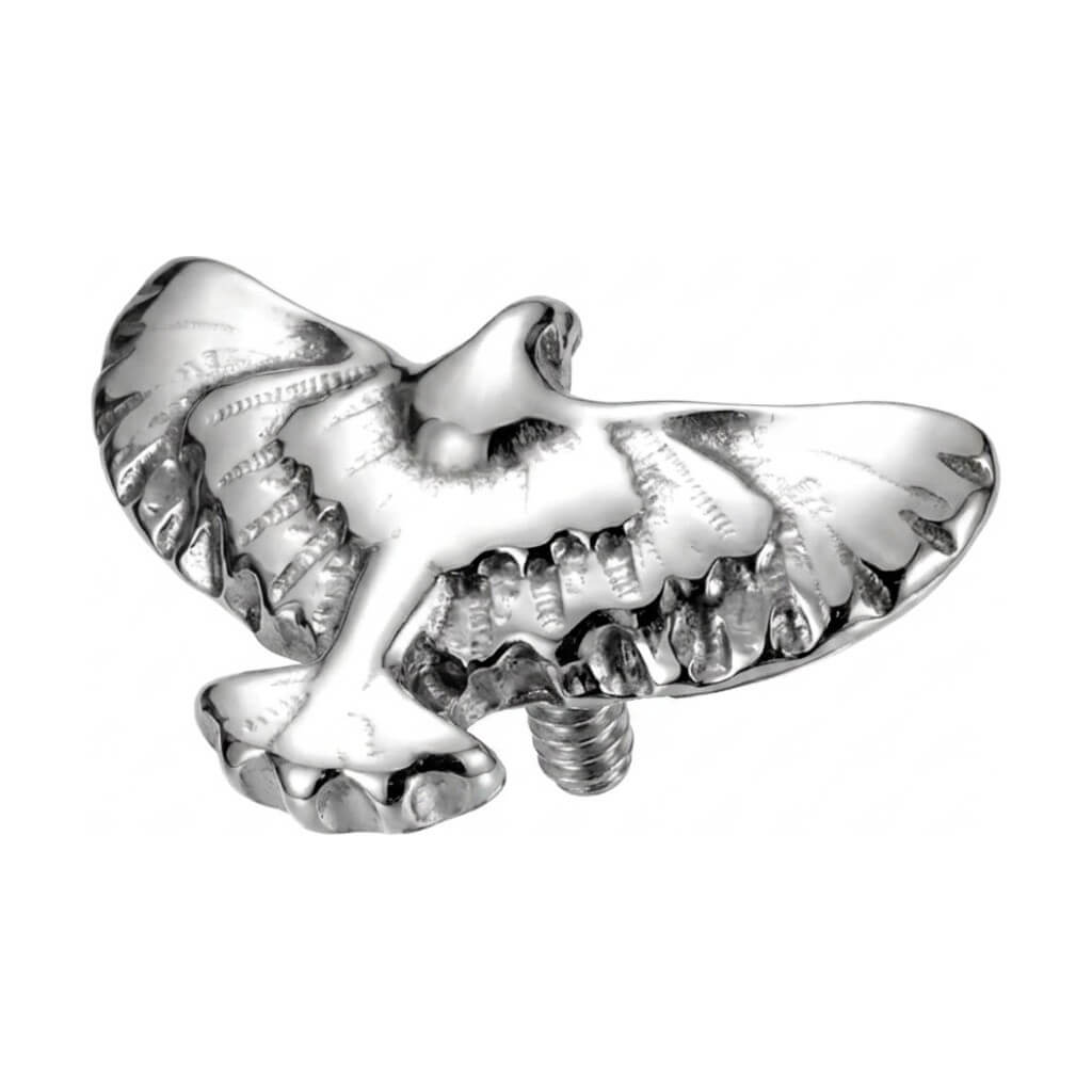 Titanium Top Soaring Eagle Bird Internally Threaded