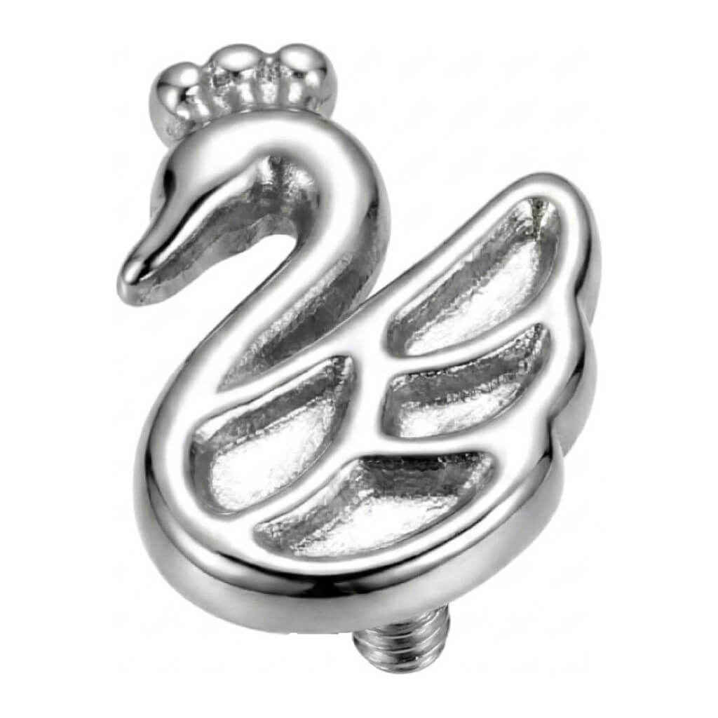Titanium Top Swan With A Crown Internally Threaded