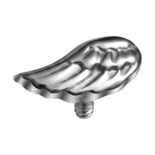Titanium Top Feathered Angel Wing Internally Threaded